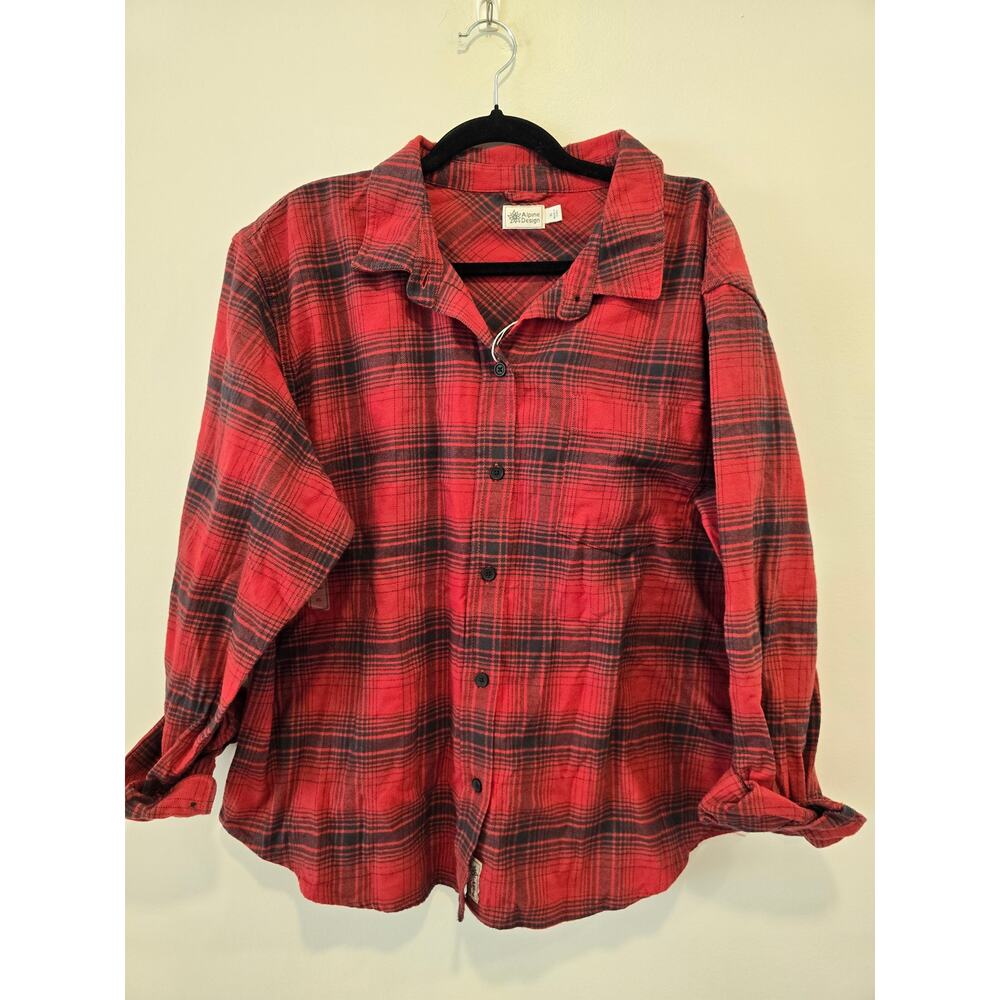 Alpine Design Red and Black Flannel Size XL NWT